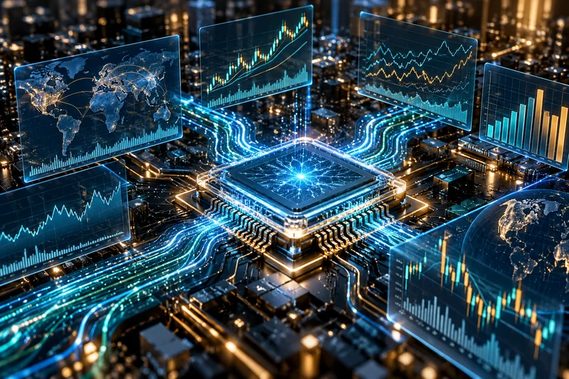 AI processor with flowing financial data
